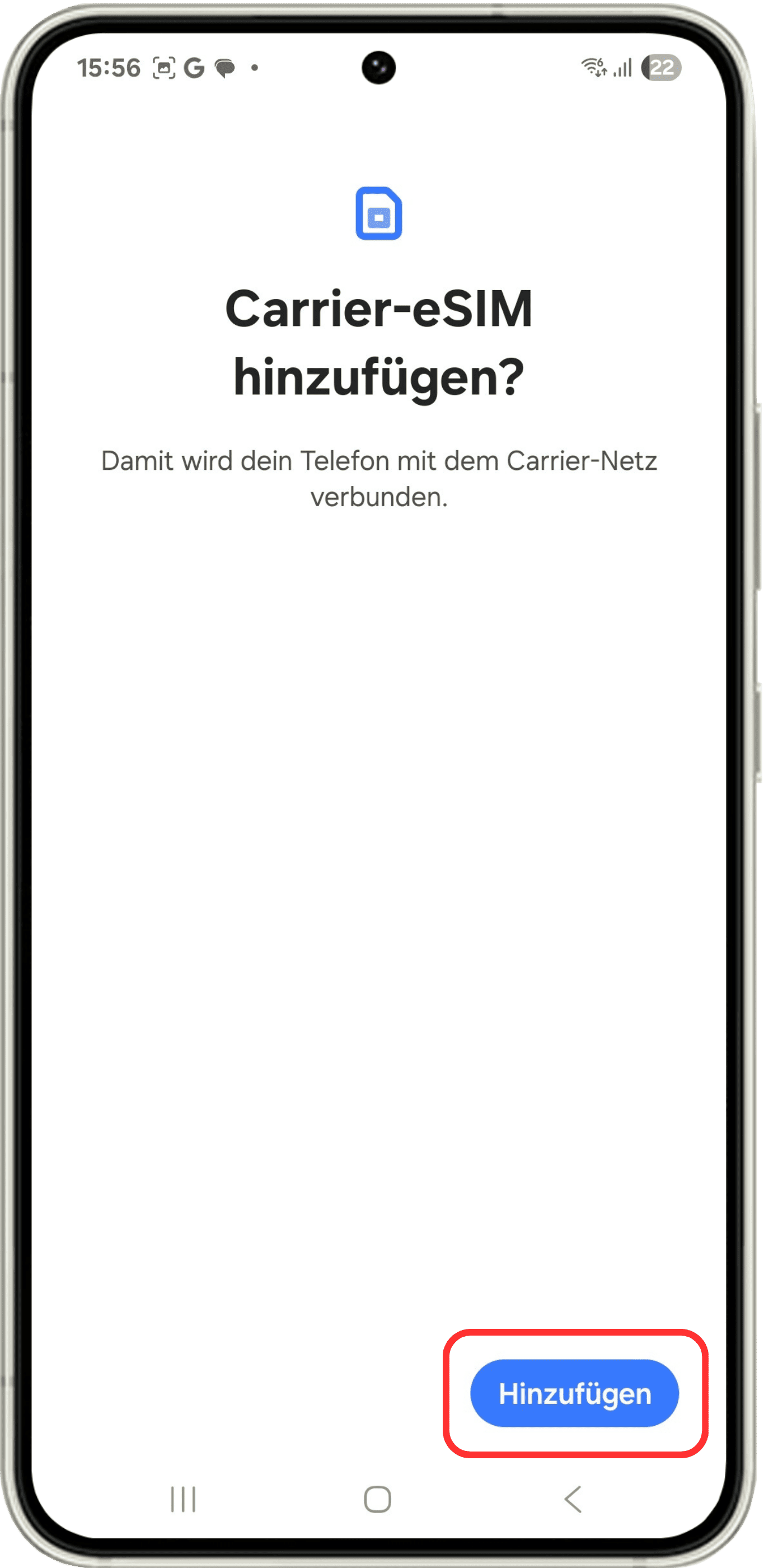 Letzter Schritt