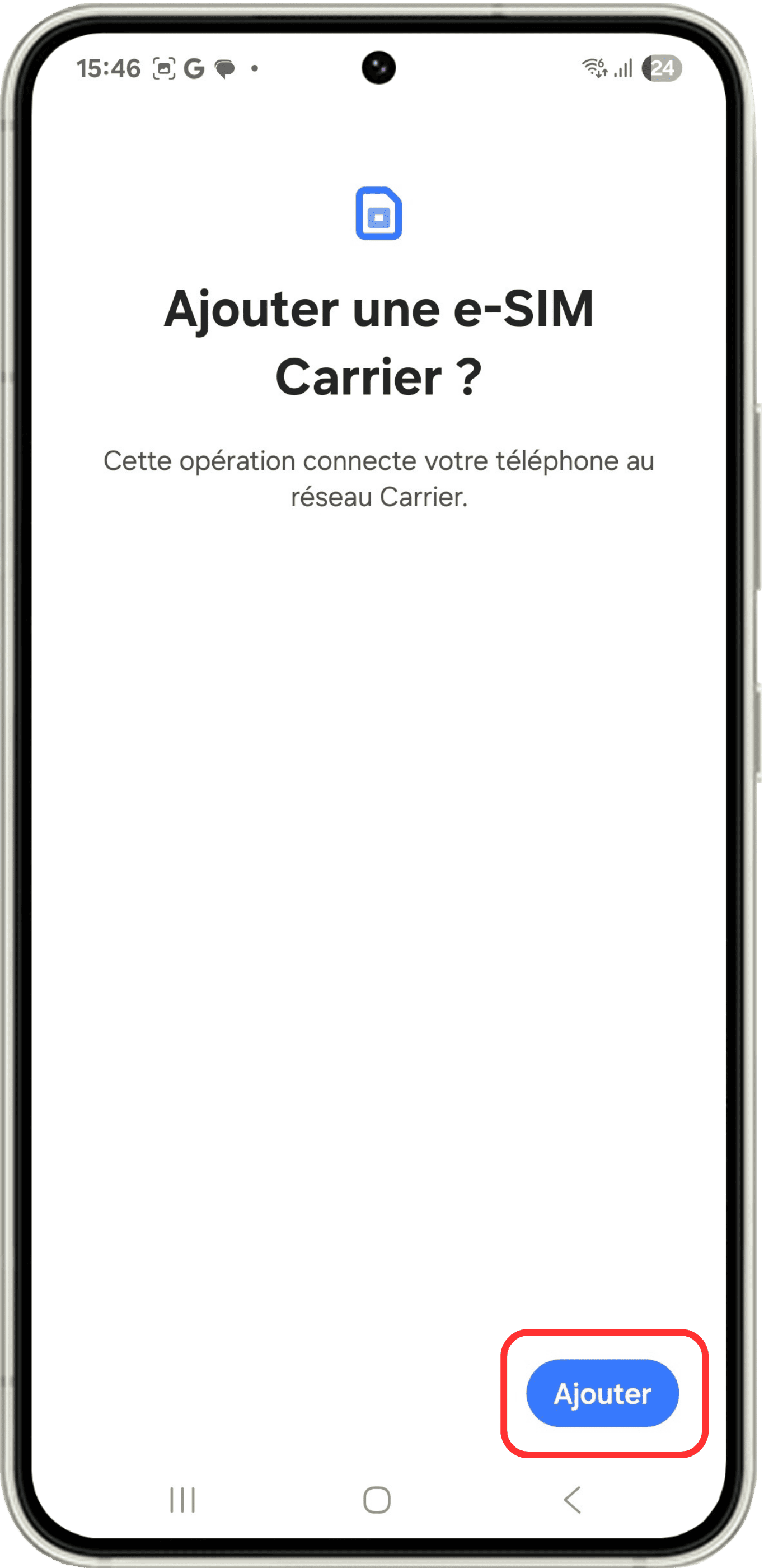 Dernière étape