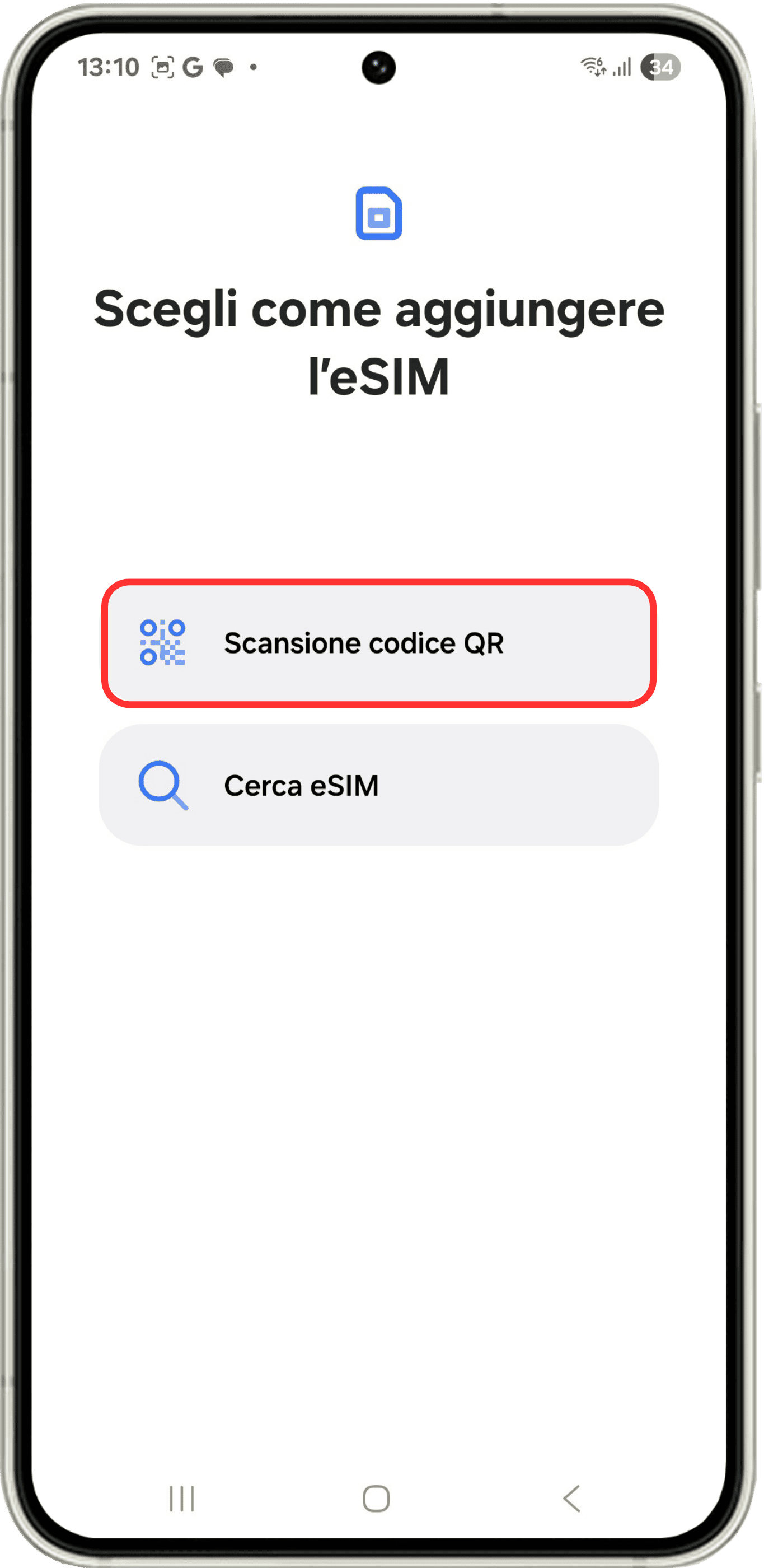 Scegliere il metodo di installazione
