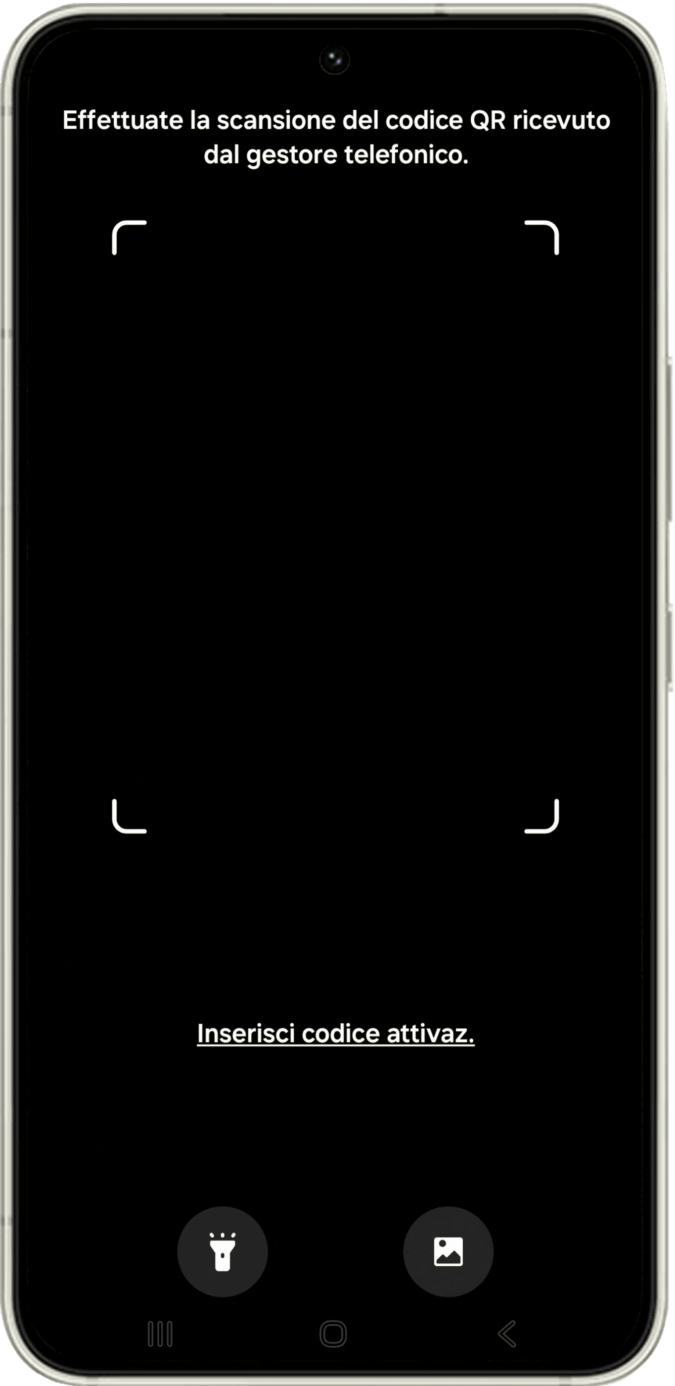 Scansione del codice QR